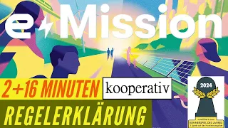 e Mission - Regeln Anleitung Erklärung - Brettspiel nominiert zum Kennerspiel 2024 - Koop