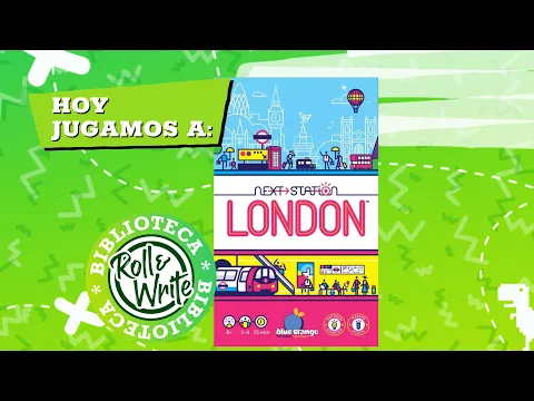 Hoy Jugamos a Proxima Estación Londres en castellano (Juego de Mesa Flip & Write )