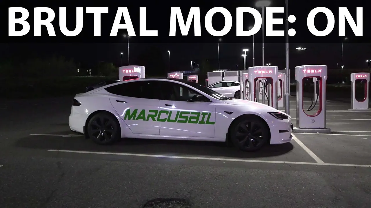 Tesla Model S LR Palladium summer acceleration, braking and noise test