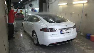 Getting my Model S loaner washed
