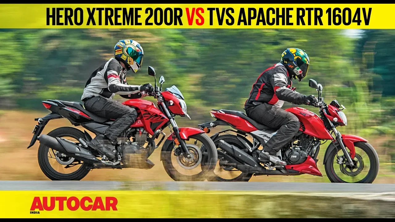 Hero Xtreme 200R vs TVS Apache RTR 160 4V | Comparison Test | Autocar India