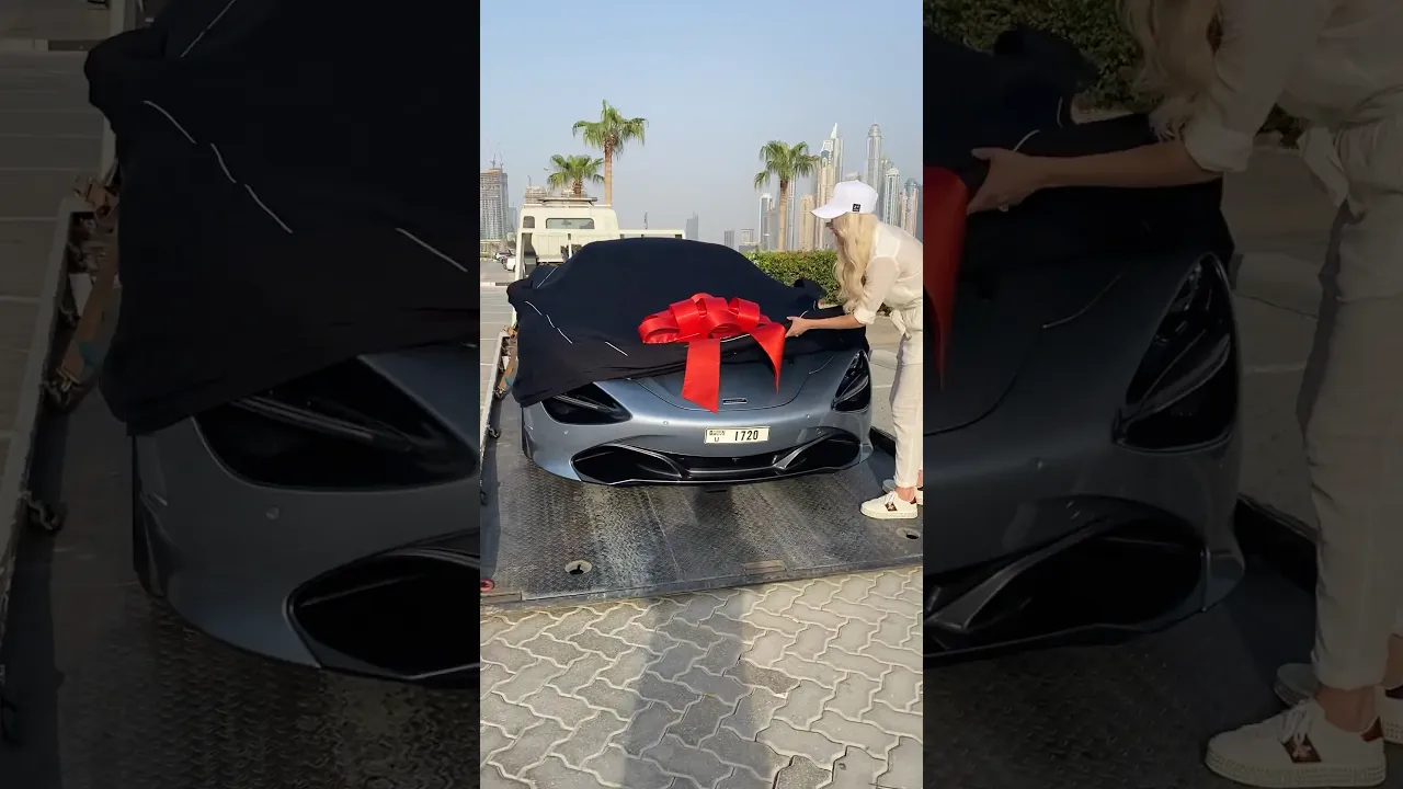 My Surprise Supercar Delivery! 🤯 #supercars #gift #mclaren