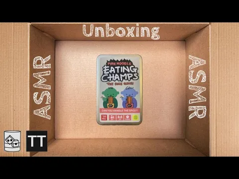 Fire Noodle Eating Champs The Dice Game - Satisfying ASMR Board Game Unboxing