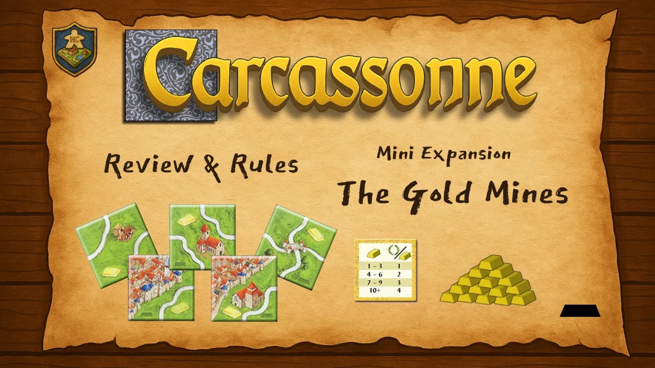 Carcassonne: The Gold Mines - Review & New Rules (C3.1)