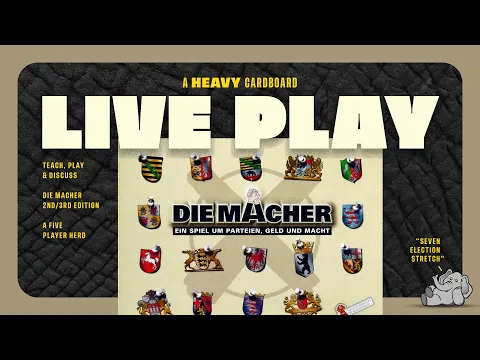Die Macher (2nd/3rd Edition) - 5p Play-through, & Roundtable Discussion by Heavy Cardboard
