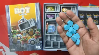Unboxing Bot Factory Kickstarter edition (English) by Indian Meeple