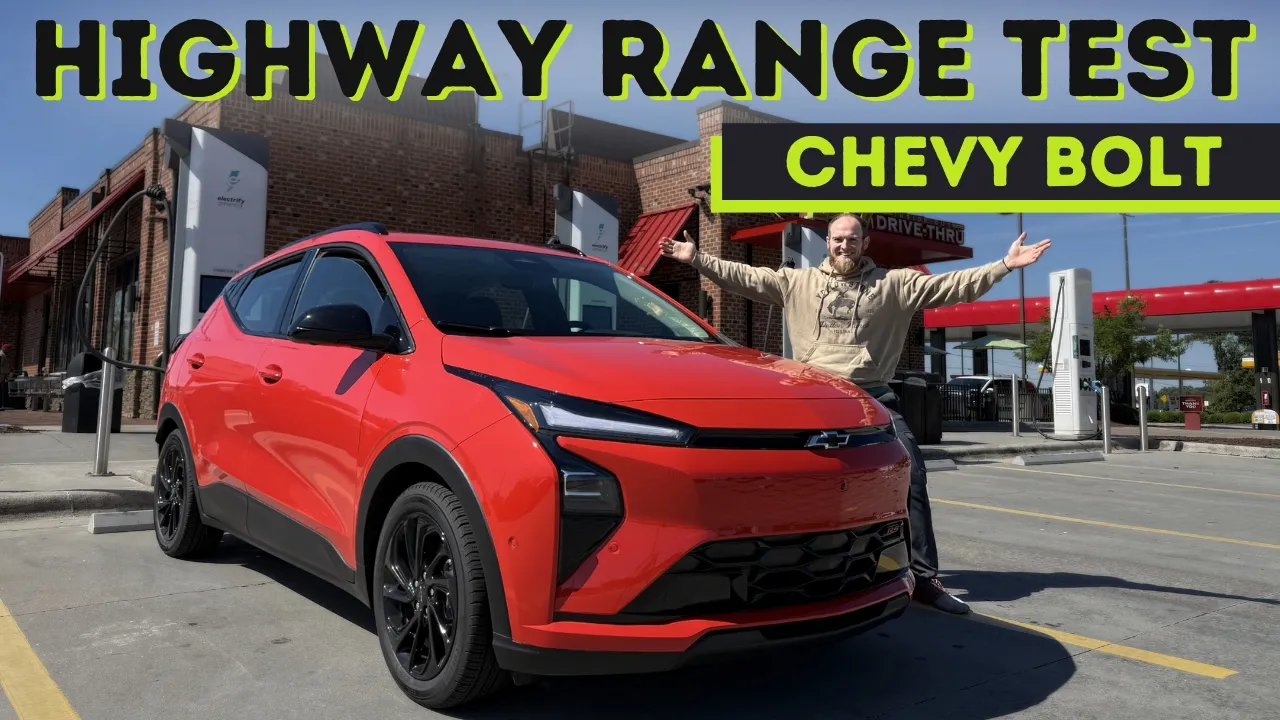 2027 Chevy Bolt EV LFP Highway 70-MPH Range Test From 100% To Dead!