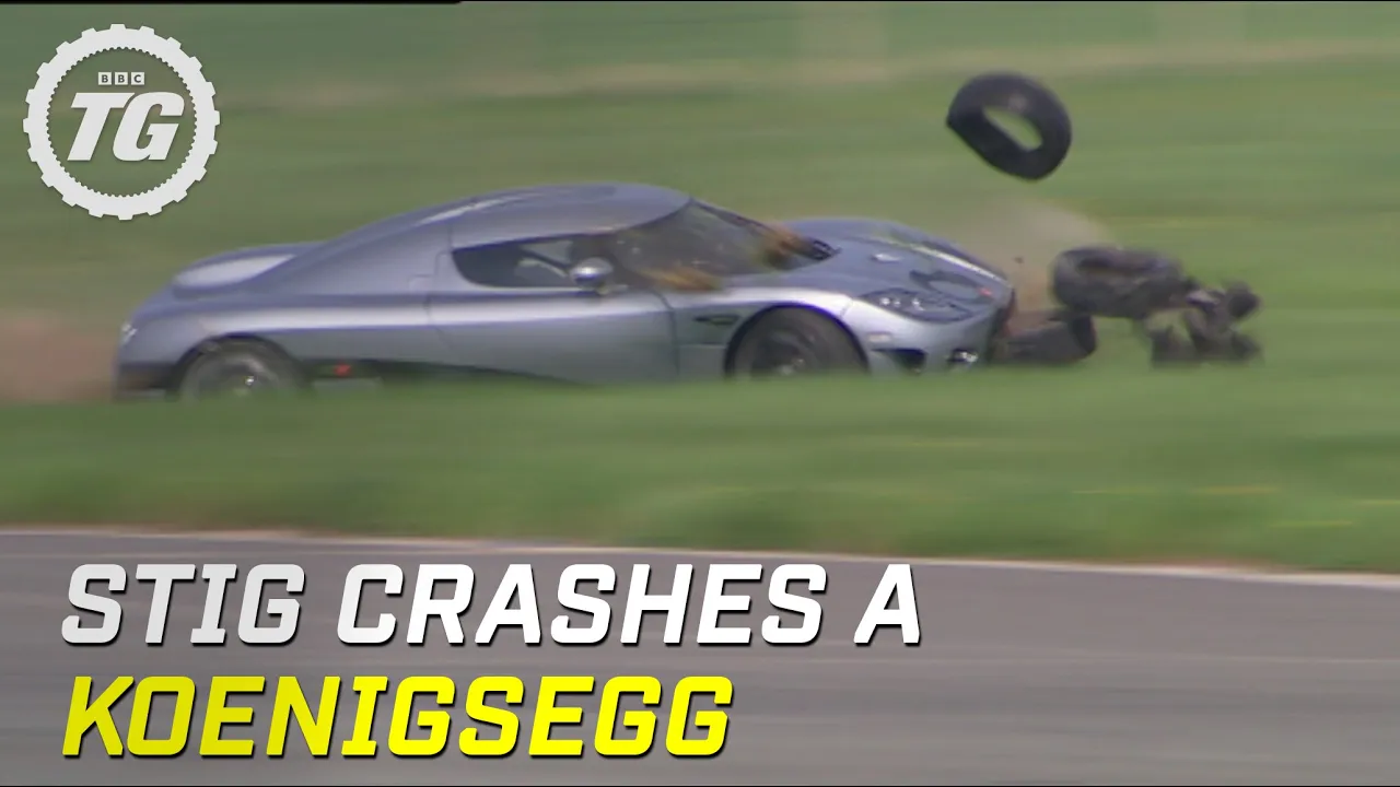Stig Crashes Koenigsegg CCX (HQ) | Top Gear | Series 8 | BBC