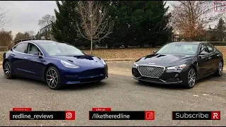 Tesla Model 3 Vs. Genesis G70 – Battle For The Future?