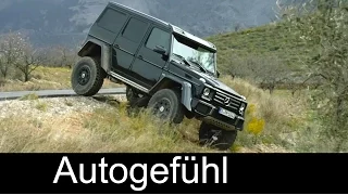 New Mercedes G500 4x4 offroad monster driving shots exterior - Autogefühl
