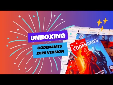 Unboxing Codenames 2025 version