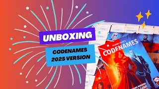 Unboxing Codenames 2025 version