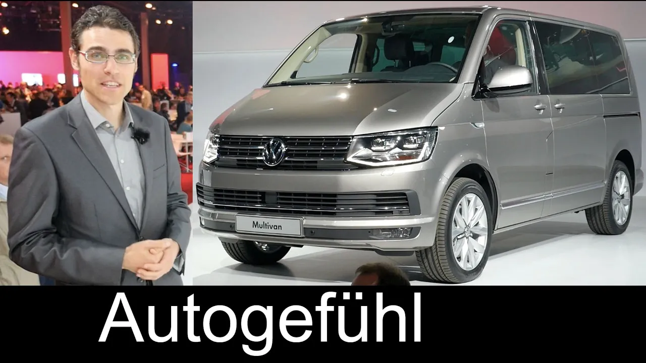All-new Volkswagen Transporter T6 Multivan Caravelle 2016 WORLD PREMIERE review Neuer VW Bulli Bus