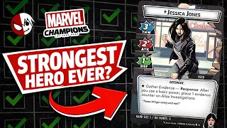 Jessica Jones Hero Review for Marvel Champions | Strongest Hero?