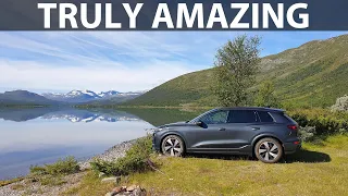 How far can Audi Q6 e-tron quattro go if we obey the speed limits?