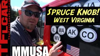 4,863 Feet Above Sea Level at Spruce Knob in West Virginia on MMUSA