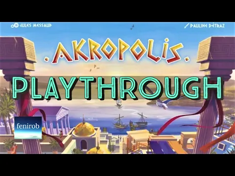 Akropolis Board Game | Playthrough (2 Players)