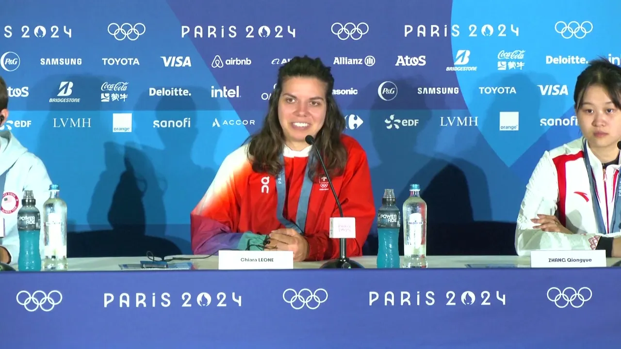 Olympische Spiele 2024: Pressekonferenz nach Chiara Leones Olympiasieg