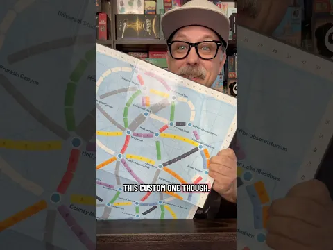 Custom Ticket to Ride Boards! #boardgames #tickettoride #boardgamer #gamenight #tabletopgames