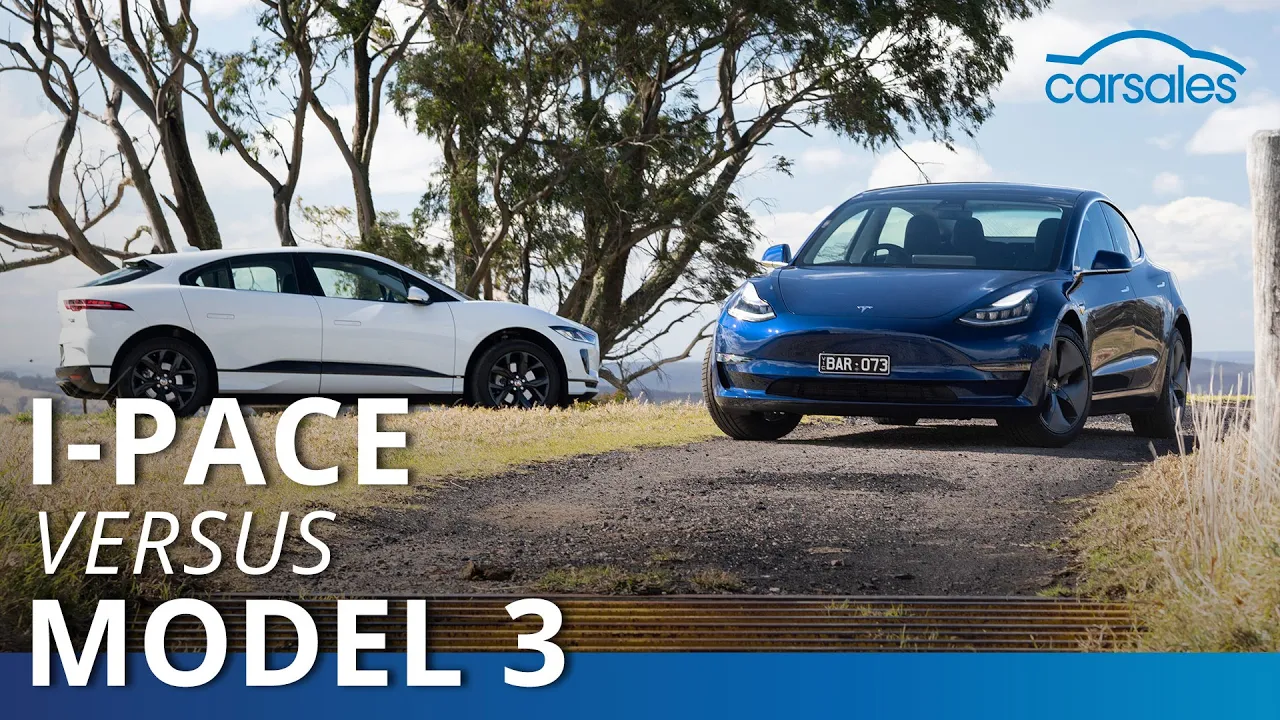 2019 Jaguar I-PACE v Tesla Model 3 | carsales
