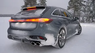 DRIFTING the NEW AUDI S5 AVANT QUATTRO on a FROZEN LAKE!