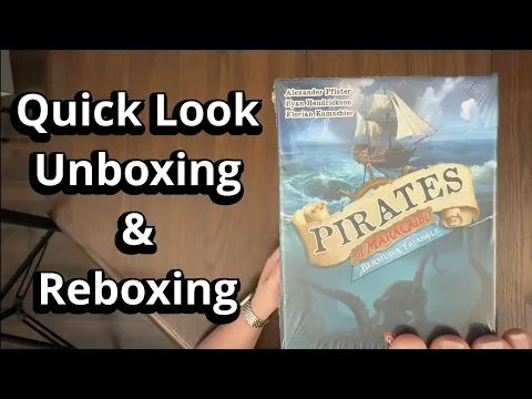 Pirates of Maracaibo: Bermuda Triangle Expansion - Game Unboxing & Reboxing - What's in the Box?