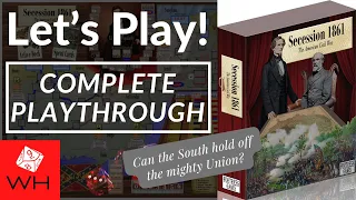 Let's Play! Secession 1861 | Wargame | Boardgame | Solitaire | ACW | Playthrough