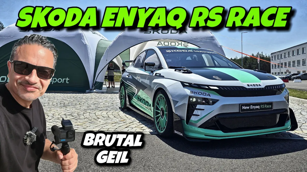 Skoda BRUTAL! Der Enyaq RS Race rockt einfach alles. #ev