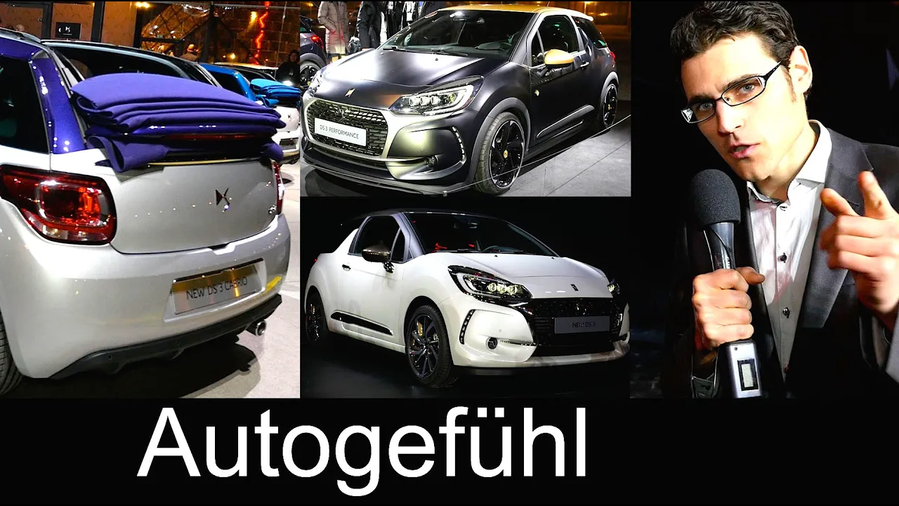 Premiere DS3 Facelift with DS Performance 208 hp & Cabriolet Citroen DS premium strategy interviews