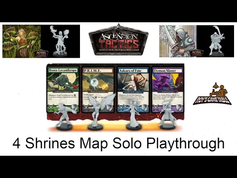 Ascension Tactics: 4 Shrines Map Solo Playthrough