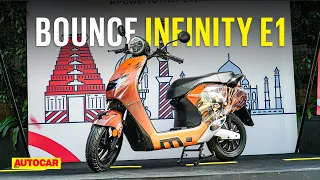 Bounce Infinity E1 - New electric scooter with swappable batteries | First Look | Autocar India