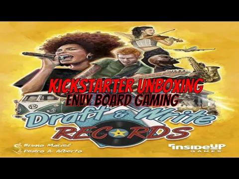 Draft & Write Records Kickstarter Unboxing