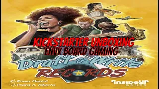 Draft & Write Records Kickstarter Unboxing