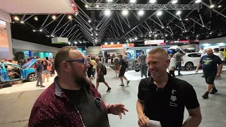 Catching up with @KiwiEVadventures at @fullychargedshow Live in Sydney
