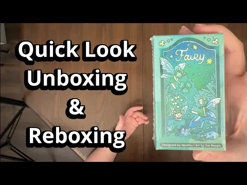 Fairy - Card Game - Quick Look Unboxing & Reboxing - What's in the Box?