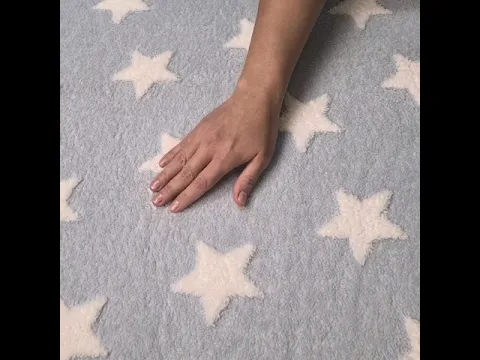 Tapete Infantil Mimo Estrelas Azul 1,00x1,00m Jolitex