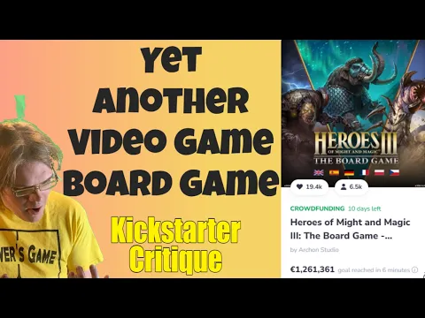 Heroes of Might and Magic III: The Board Game Expansions (C+) Buy Retail-Kickstarter Critique Review