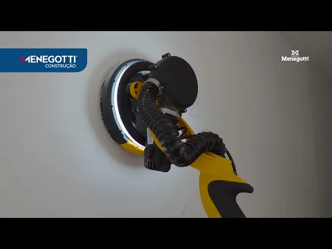 Lixadeira de Parede e Teto 750W MLP750 220V LED Grãos Menegotti