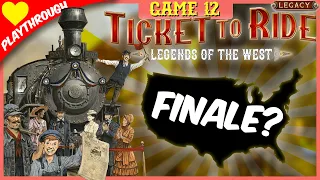 Ticket To Ride: Legends of the West - Game 12 (3 player legacy game live play) from Days Of Wonder
