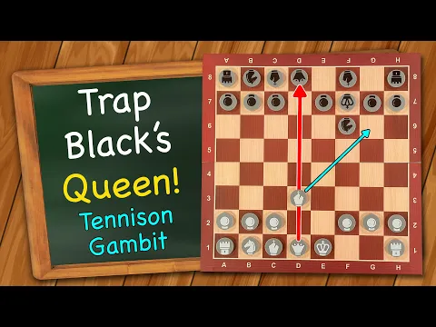 Chess: How to trap the black queen in 8 moves | Tennison Gambit