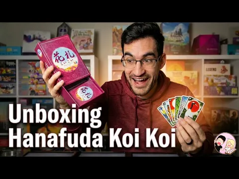 Unboxing Hanafuda Koi-Koi Large-Format Edition | Jake & Cierra React