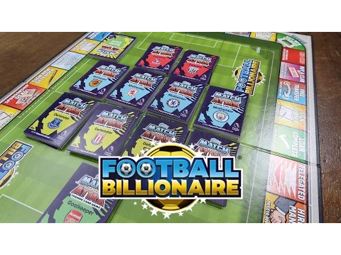 BOARD GAME WITH MATCH ATTAX! Football Billionaire!