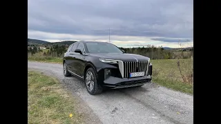 Hongqi E HS9 - første prøvetur - med Kris Rifa og Bjørn Nyland (Teslabjørn)
