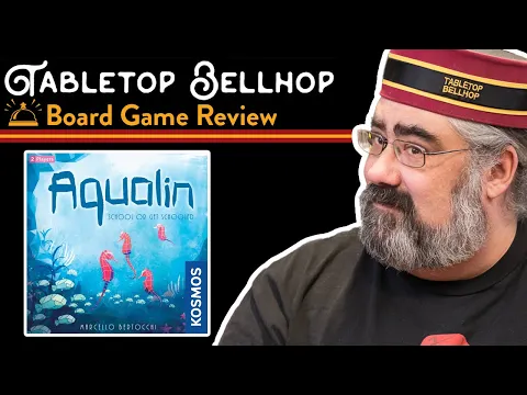 Aqualin Review and Teach. A simple to learn but hard to master two player abstract tile laying game.