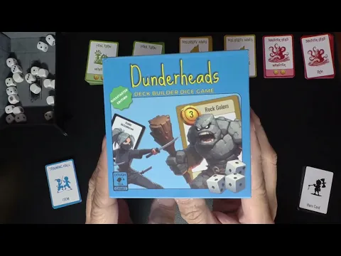 Dunderheads Deck Builder Dice Game Playthrough