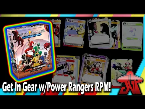 Power Rangers: Deck-Building Game – RPM – Get in Gear expansion unboxing