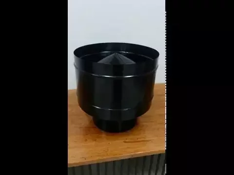 Chapéu Estilo Canhão para Duto 8" com Pintura Eletrostática Branco Artmill