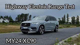 Highway Electric Range Test 🔋 MY24 XC90