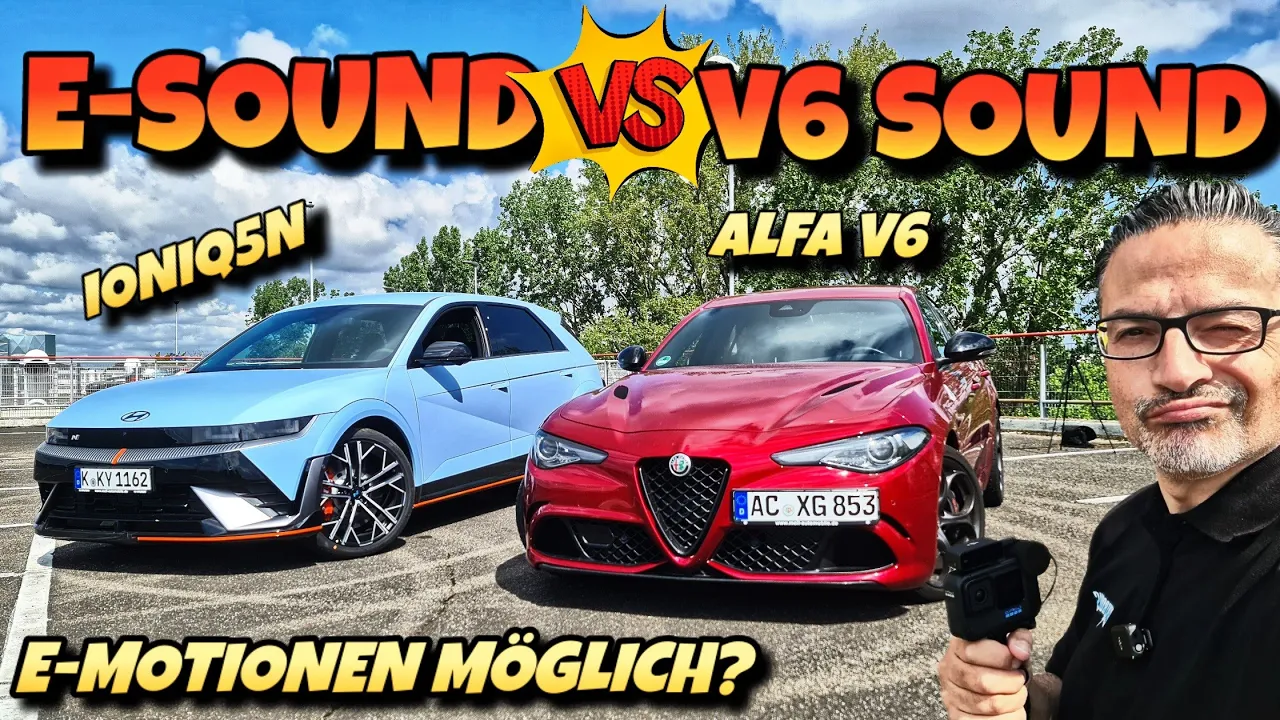 Echter Sound oder Fake Sound? Hyundai Ioniq5N stellt sich dem Alfa Romeo Quadrifoglio.  #cars