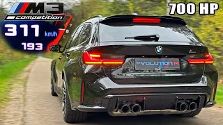 BMW M3 Touring *MHD STAGE 2* // 0-100 100-200 200-300 TOP SPEED POV & SOUND